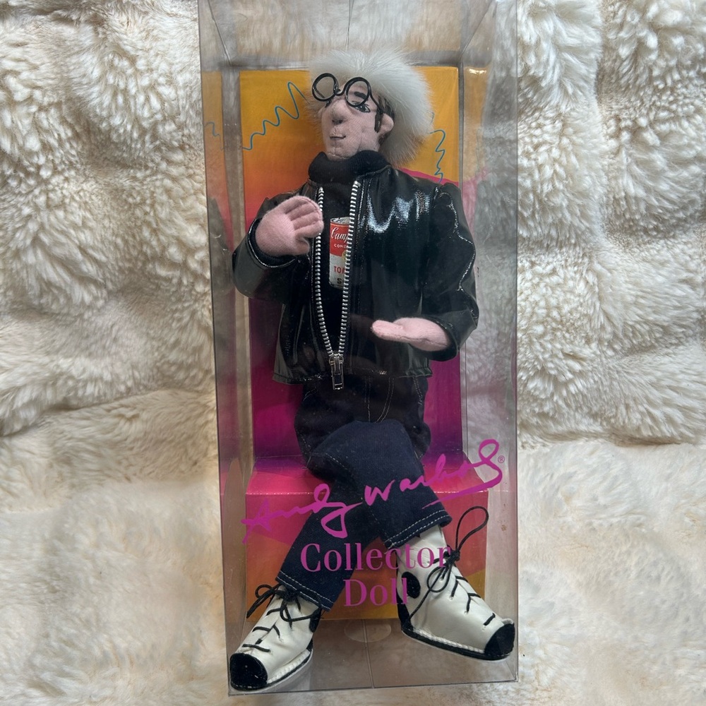 Barbie Collector Doll with Black Jacket and White Hair